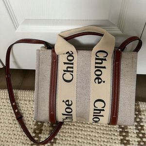 Chloe Woody Cloth Tote